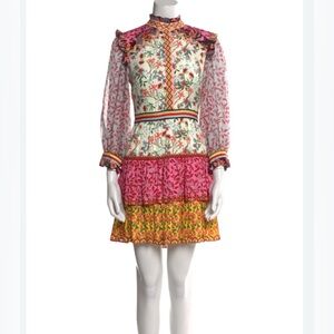 NEW ALICE + OLIVIA DRESS TIERED RUFFLE SIZE 8